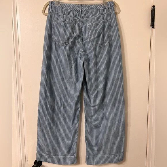 HABITUAL DENIM PINSTRIPE WIDE LEG SOFT DENIM JEANS ✨ - Picture 2 of 3